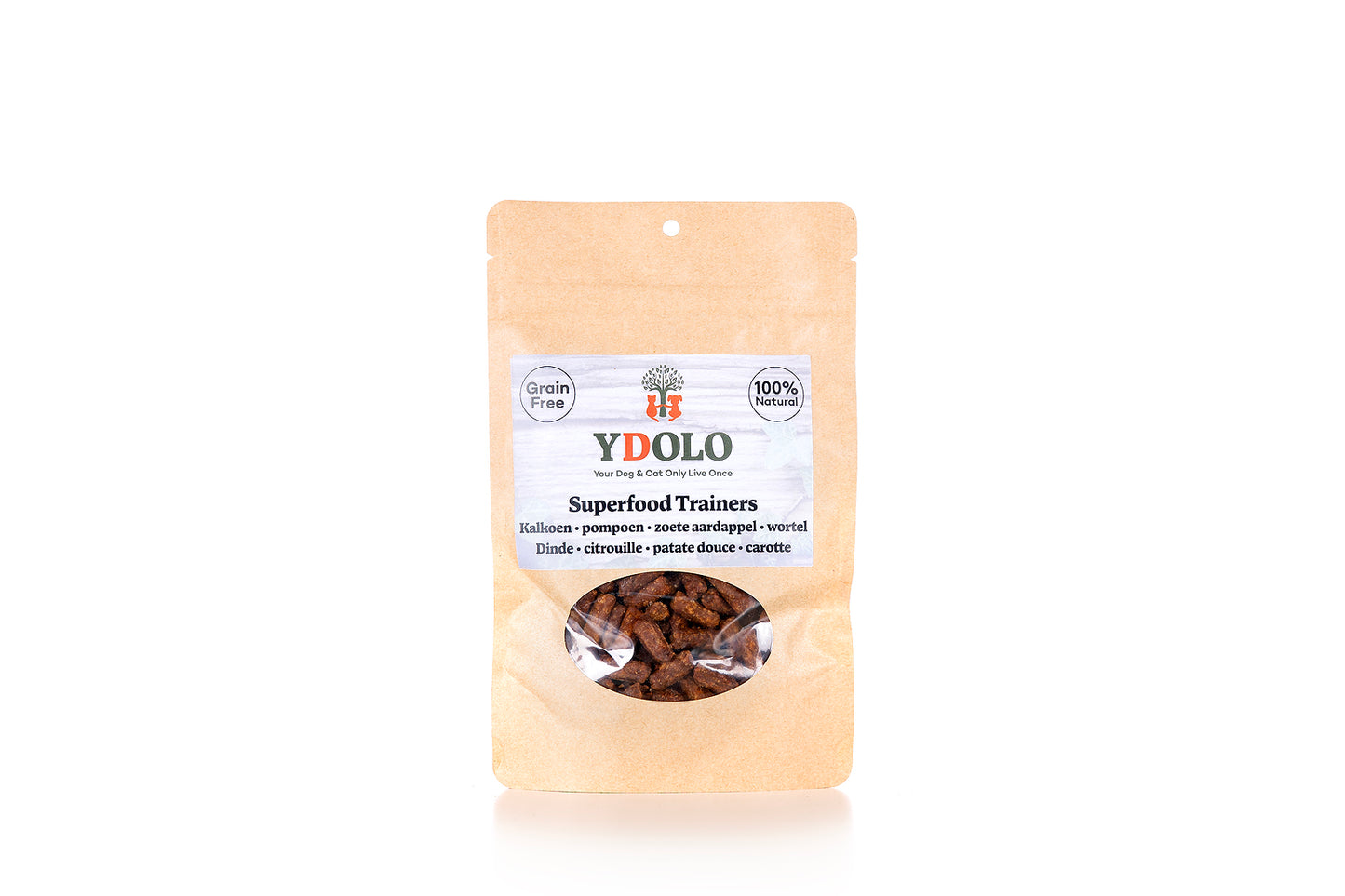 YDOLO Trainers - Kalkoen + Superfoods, Normaal, 400g