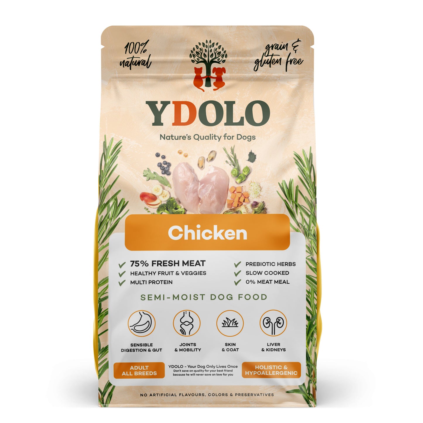 YDOLO Healthy & Pure CHICKEN 10KG