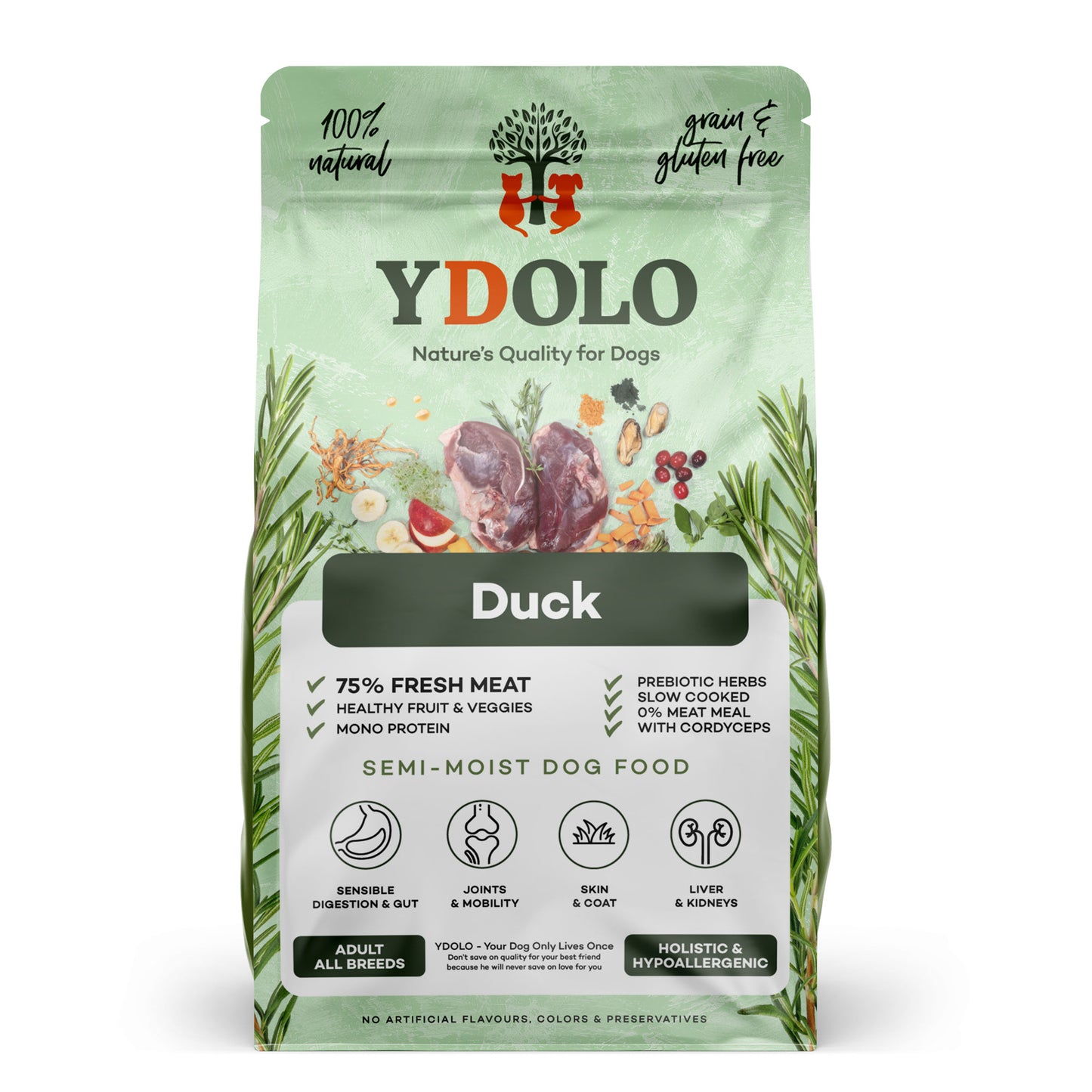 YDOLO Healthy & Pure DUCK 10KG | Monoprotein