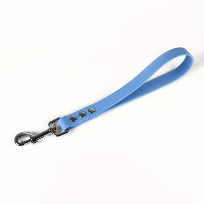 Korte Hondenriem PVC materiaal - Blauw