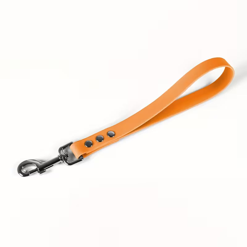 Korte Hondenriem PVC materiaal - Oranje